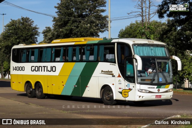 Empresa Gontijo de Transportes 14000 na cidade de Cascavel, Paraná, Brasil, por Carlos Kircheim. ID da foto: 8313625.