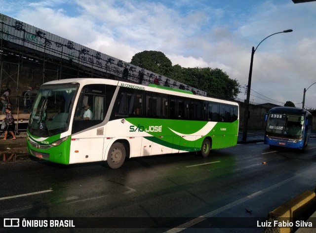 Viação São José RJ 200.019 na cidade de Rio de Janeiro, Rio de Janeiro, Brasil, por Luiz Fabio Silva. ID da foto: 8314991.