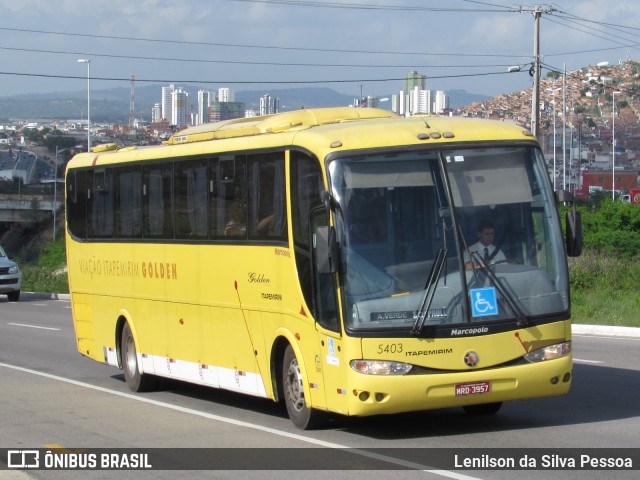 Viação Itapemirim 5403 na cidade de Caruaru, Pernambuco, Brasil, por Lenilson da Silva Pessoa. ID da foto: 8314235.