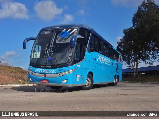 Auto Viação Progresso 6248 na cidade de Natal, Rio Grande do Norte, Brasil, por Elianderson Silva. ID da foto: 8315199.