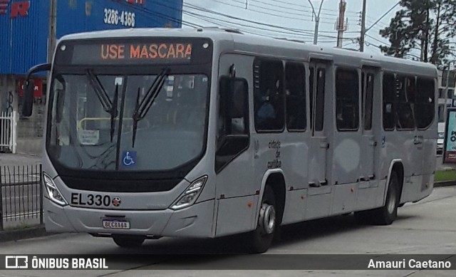 Auto Viação São José dos Pinhais EL330 na cidade de Curitiba, Paraná, Brasil, por Amauri Caetano. ID da foto: 8315514.