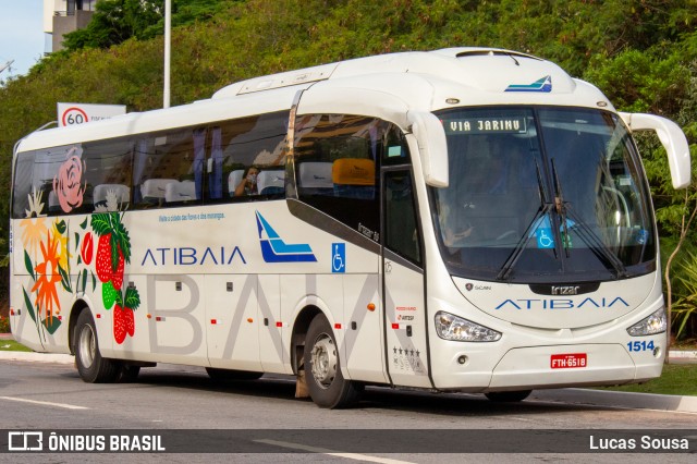 Viação Atibaia São Paulo 1514 na cidade de Jundiaí, São Paulo, Brasil, por Lucas Sousa. ID da foto: 8316386.