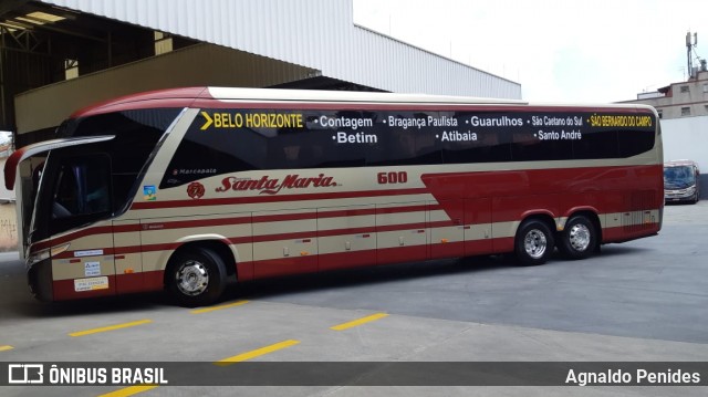 Santa Maria Fretamento e Turismo > Transportes Santa Maria(SP) 600 na cidade de São Bernardo do Campo, São Paulo, Brasil, por Agnaldo Penides. Número da foto: #8318984.