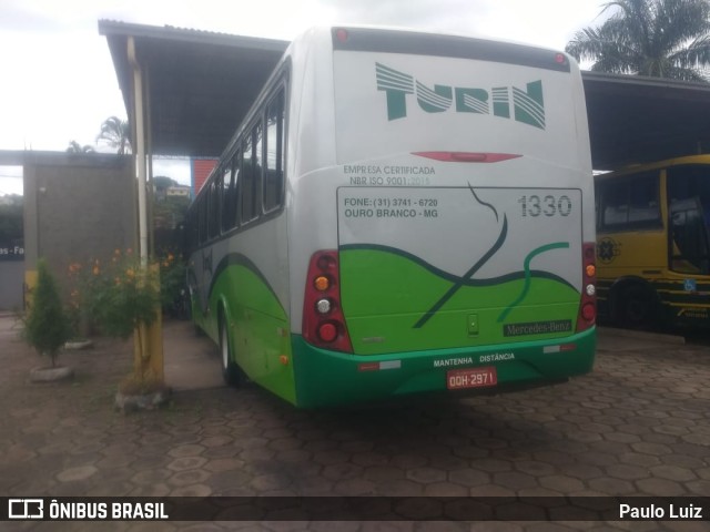 Turin Transportes 1330 na cidade de Congonhas, Minas Gerais, Brasil, por Paulo Luiz. ID da foto: 8318745.