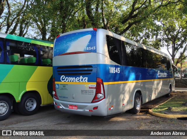 Viação Cometa 18545 na cidade de São Paulo, São Paulo, Brasil, por Anderson Abreu. ID da foto: 8319087.