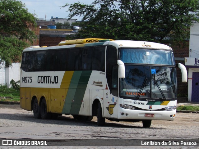 Empresa Gontijo de Transportes 14975 na cidade de Caruaru, Pernambuco, Brasil, por Lenilson da Silva Pessoa. ID da foto: 8320788.