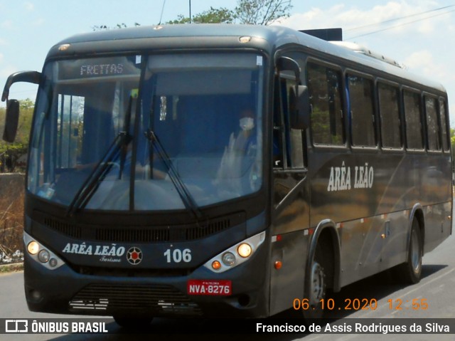 Arêa Leão Turismo 106 na cidade de Teresina, Piauí, Brasil, por Francisco de Assis Rodrigues da Silva. Número da foto: #8320737.