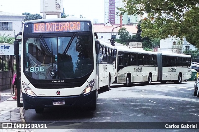 Visate - Viação Santa Tereza 806 na cidade de Caxias do Sul, Rio Grande do Sul, Brasil, por Carlos Gabriel. Número da foto: #8321417.