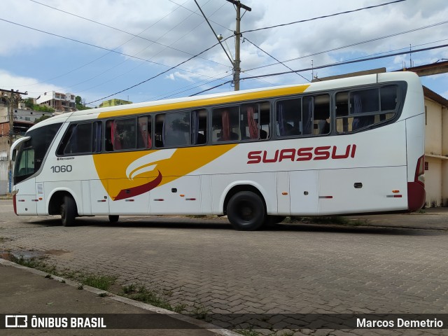 Viação Suassui 1060 na cidade de Governador Valadares, Minas Gerais, Brasil, por Marcos Demetrio. ID da foto: 8320740.