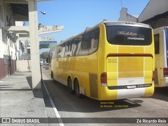 Viação Itapemirim 5817 na cidade de Rio de Janeiro, Rio de Janeiro, Brasil, por Zé Ricardo Reis. Número da foto: #8320028.