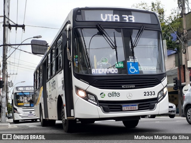 Viação Elite 2333 na cidade de Volta Redonda, Rio de Janeiro, Brasil, por Matheus Martins da Silva. Número da foto: #8319084.