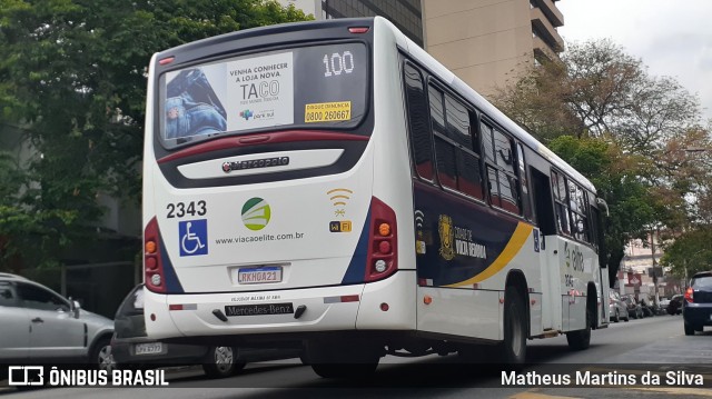 Viação Elite 2343 na cidade de Volta Redonda, Rio de Janeiro, Brasil, por Matheus Martins da Silva. Número da foto: #8319067.