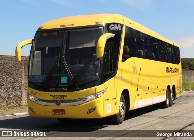 Viação Itapemirim 60067 na cidade de São Paulo, São Paulo, Brasil, por George Miranda. Número da foto: #8319879.