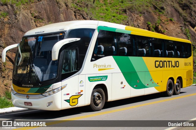 Empresa Gontijo de Transportes 18075 na cidade de São Lourenço, Minas Gerais, Brasil, por Daniel Silva. Número da foto: #8318963.