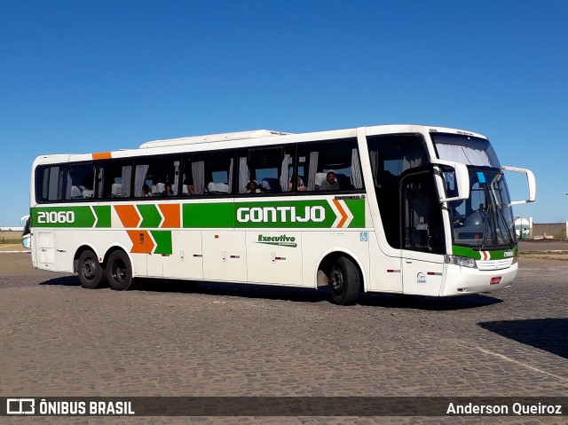 Empresa Gontijo de Transportes 21060 na cidade de Vitória da Conquista, Bahia, Brasil, por Anderson Queiroz. ID da foto: 8322648.