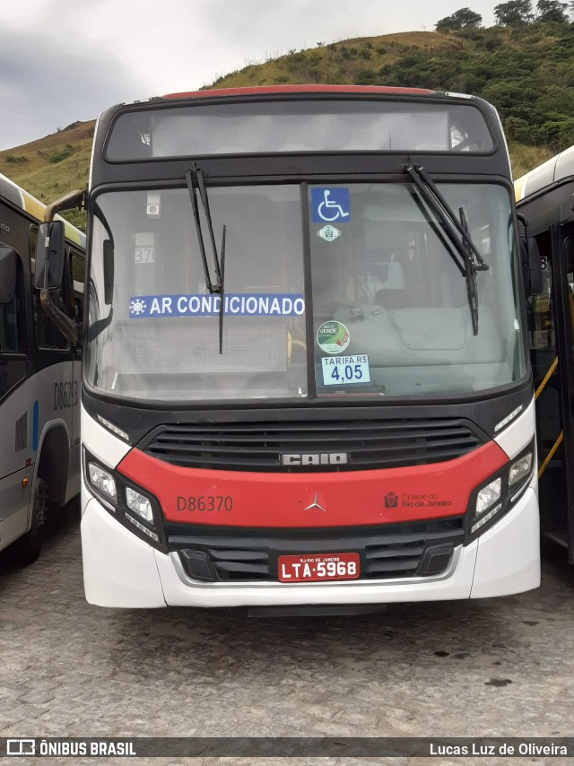 Auto Viação Jabour D86370 na cidade de Rio de Janeiro, Rio de Janeiro, Brasil, por Lucas Luz de Oliveira. ID da foto: 8321891.