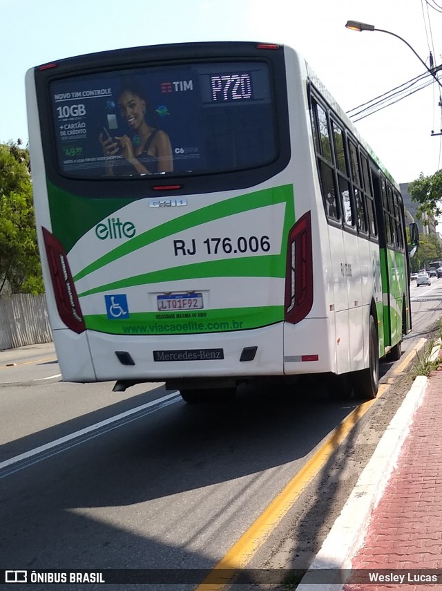 Viação Elite RJ 176.006 na cidade de Volta Redonda, Rio de Janeiro, Brasil, por Wesley Lucas. Número da foto: #8323347.