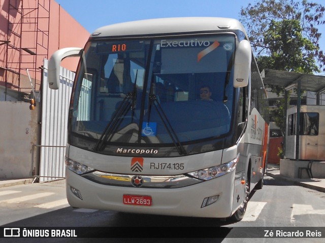 Viação Cidade do Aço RJ 174.135 na cidade de Rio de Janeiro, Rio de Janeiro, Brasil, por Zé Ricardo Reis. Número da foto: #8247811.
