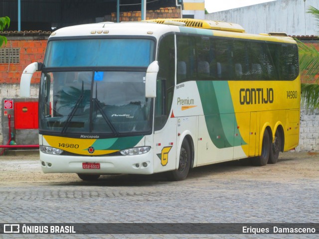 Empresa Gontijo de Transportes 14980 na cidade de Eunápolis, Bahia, Brasil, por Eriques  Damasceno. Número da foto: #8249304.