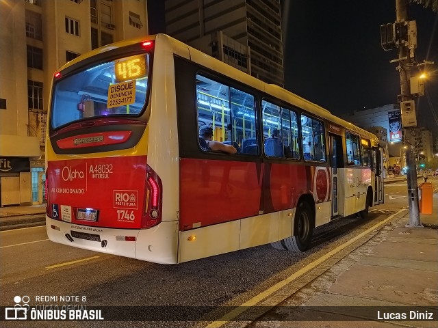 Auto Viação Alpha A48032 na cidade de Rio de Janeiro, Rio de Janeiro, Brasil, por Lucas Diniz. ID da foto: 8247089.