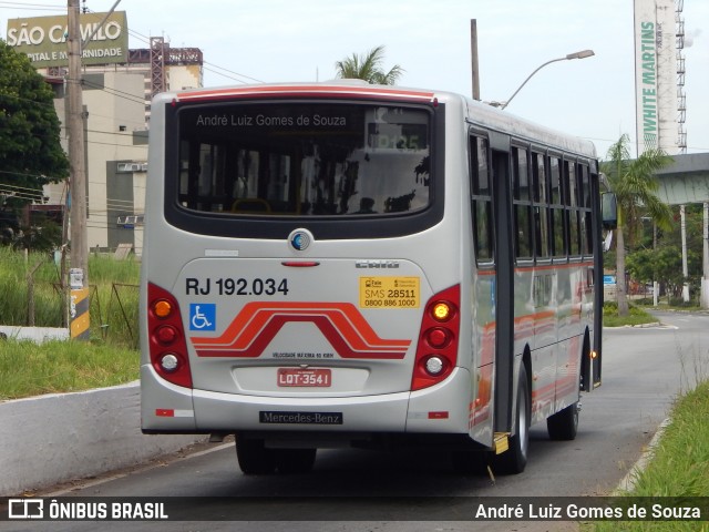 Viação Resendense RJ 192.034 na cidade de Volta Redonda, Rio de Janeiro, Brasil, por André Luiz Gomes de Souza. ID da foto: 8249249.