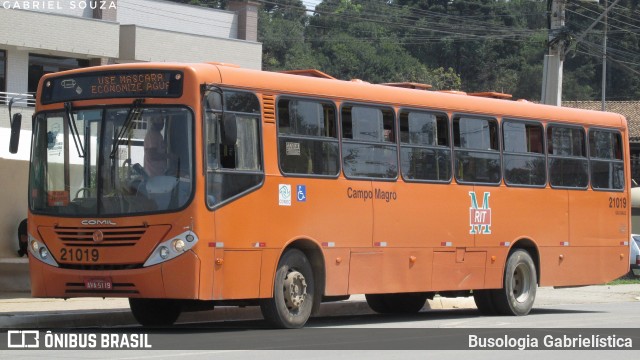 Auto Viação São Braz 21019 na cidade de Campo Magro, Paraná, Brasil, por Busologia Gabrielística. ID da foto: 8247121.