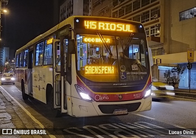 Auto Viação Alpha A48032 na cidade de Rio de Janeiro, Rio de Janeiro, Brasil, por Lucas Diniz. Número da foto: #8247084.