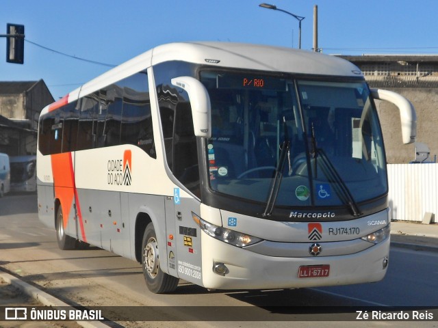 Viação Cidade do Aço RJ 174.170 na cidade de Rio de Janeiro, Rio de Janeiro, Brasil, por Zé Ricardo Reis. Número da foto: #8248098.