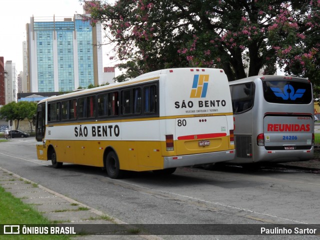 Expresso São Bento 80 na cidade de Curitiba, Paraná, Brasil, por Paulinho Sartor. ID da foto: 8325971.