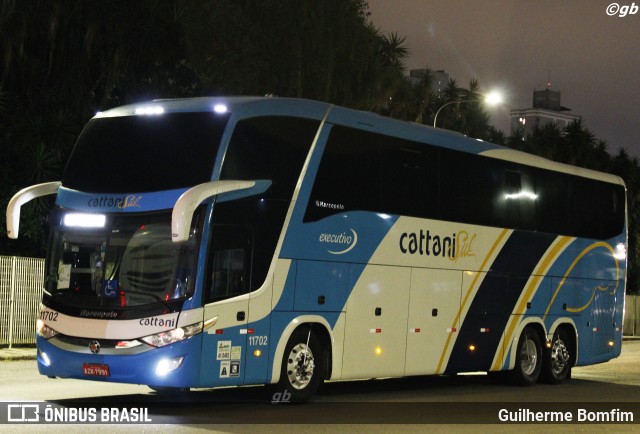 Cattani Sul Transportes e Turismo 11702 na cidade de Curitiba, Paraná, Brasil, por Guilherme Bomfim. Número da foto: #8325773.