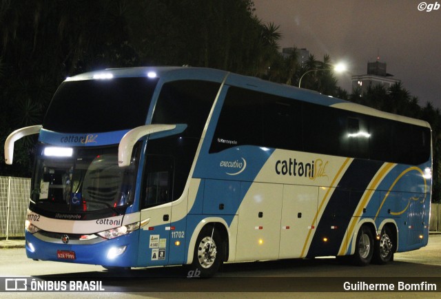 Cattani Sul Transportes e Turismo 11702 na cidade de Curitiba, Paraná, Brasil, por Guilherme Bomfim. ID da foto: 8325773.