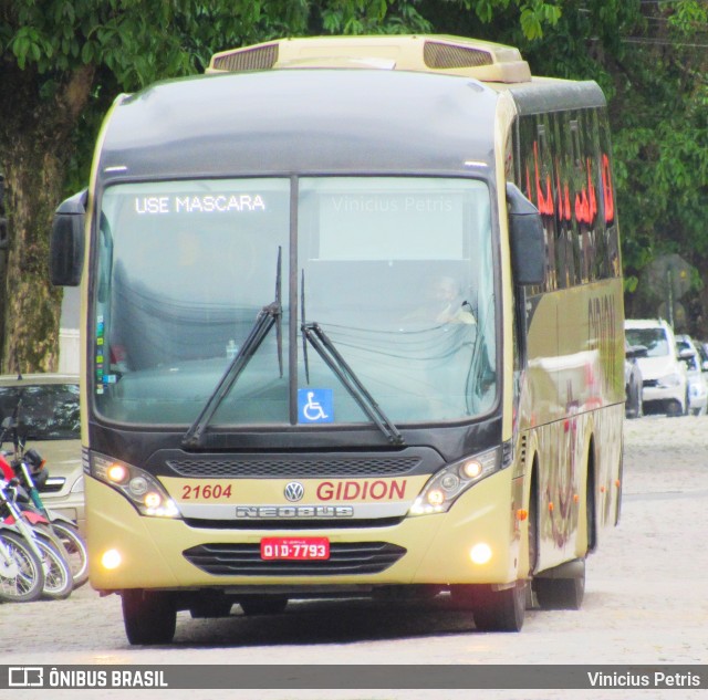 Gidion Transporte e Turismo 21604 na cidade de Joinville, Santa Catarina, Brasil, por Vinicius Petris. ID da foto: 8324371.