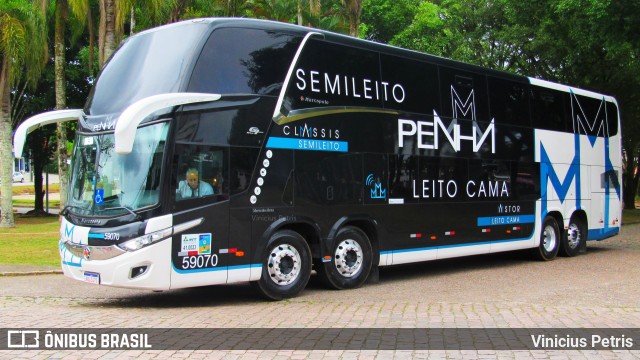 Empresa de Ônibus Nossa Senhora da Penha 59070 na cidade de Joinville, Santa Catarina, Brasil, por Vinicius Petris. Número da foto: #8324362.