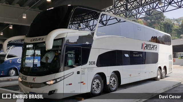 Kaissara - Viação Caiçara 3036 na cidade de Santos, São Paulo, Brasil, por Davi Cesar. Número da foto: #8324670.