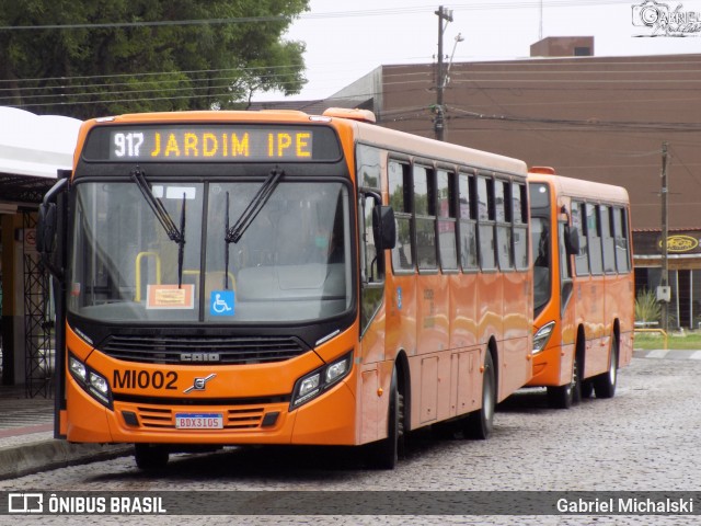 Auto Viação Mercês MI002 na cidade de Curitiba, Paraná, Brasil, por Gabriel Michalski. Número da foto: #8327774.