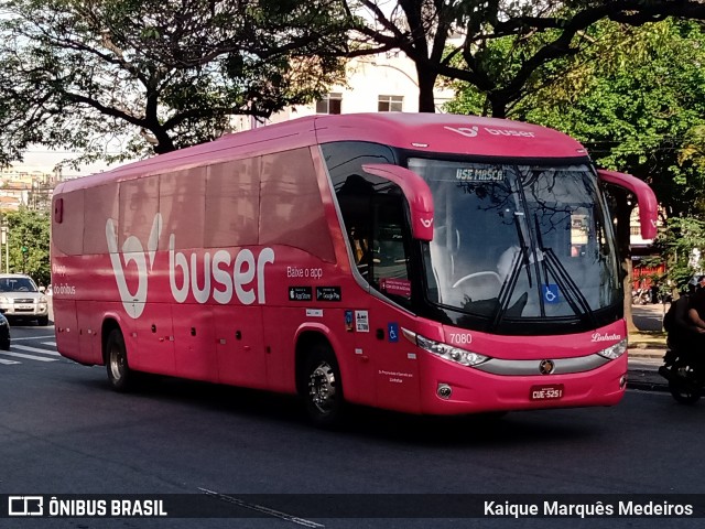 Buser Brasil Tecnologia 7080 na cidade de Belo Horizonte, Minas Gerais, Brasil, por Kaique Marquês Medeiros . Número da foto: #8326918.