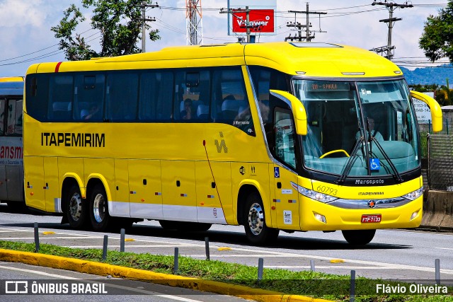Viação Itapemirim 60793 na cidade de Resende, Rio de Janeiro, Brasil, por Flávio Oliveira. Número da foto: #8328173.