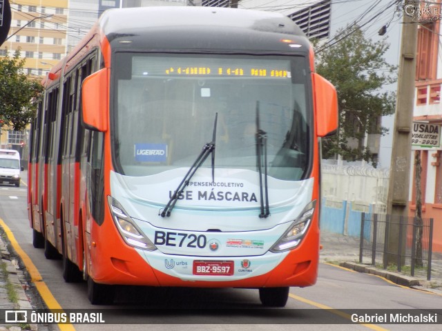 Transporte Coletivo Glória BE720 na cidade de Curitiba, Paraná, Brasil, por Gabriel Michalski. ID da foto: 8327916.