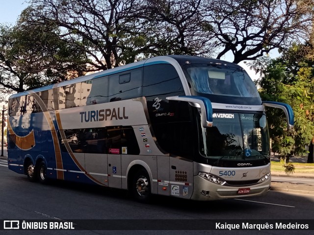 Turispall Transporte e Turismo 5400 na cidade de Belo Horizonte, Minas Gerais, Brasil, por Kaique Marquês Medeiros . ID da foto: 8326911.