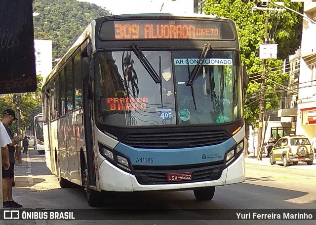 Real Auto Ônibus C41185 na cidade de Rio de Janeiro, Rio de Janeiro, Brasil, por Yuri Ferreira Marinho. ID da foto: 8327206.