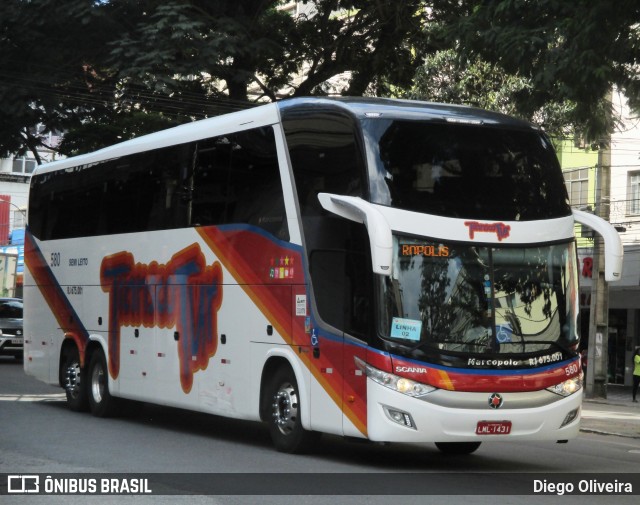 Transcotur RJ 675.001 (580) na cidade de Teresópolis, Rio de Janeiro, Brasil, por Diego Oliveira. Número da foto: #8249705.
