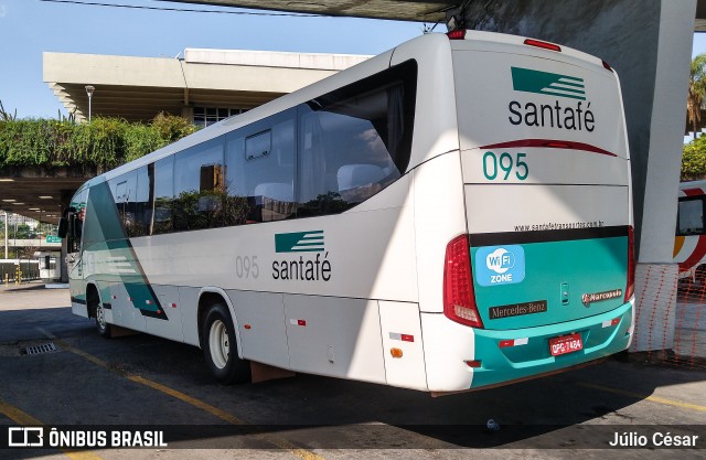 Santa Fé Transportes 095 na cidade de Belo Horizonte, Minas Gerais, Brasil, por Júlio César. Número da foto: #8251115.
