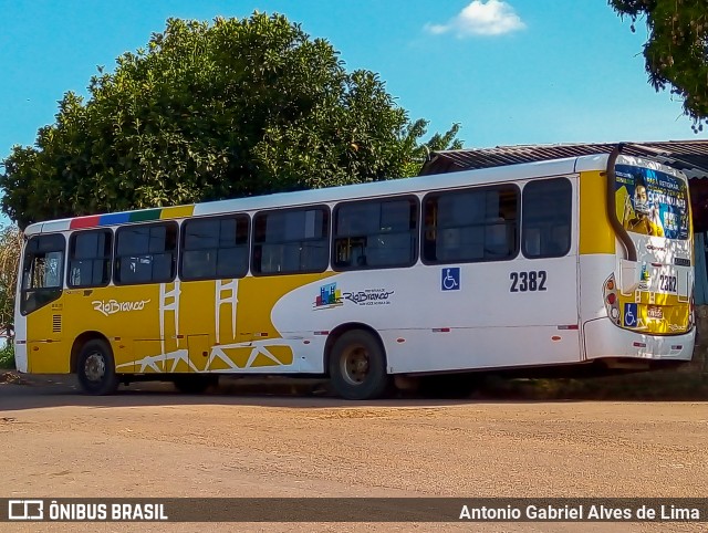 Auto Viação Floresta 2382 na cidade de Rio Branco, Acre, Brasil, por Antonio Gabriel Alves de Lima. ID da foto: 8250703.