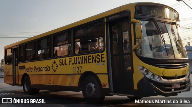 Viação Sul Fluminense 1137 na cidade de Volta Redonda, Rio de Janeiro, Brasil, por Matheus Martins da Silva. Número da foto: #8250349.
