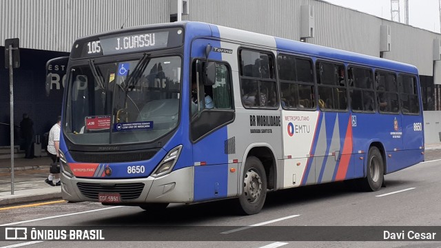 BR Mobilidade Baixada Santista 8650 na cidade de Santos, São Paulo, Brasil, por Davi Cesar. Número da foto: #8251039.