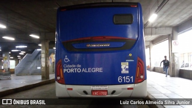 Auto Viação Navegantes 6151 na cidade de Porto Alegre, Rio Grande do Sul, Brasil, por Luiz Carlos Almeida Silva Junior. ID da foto: 8252238.