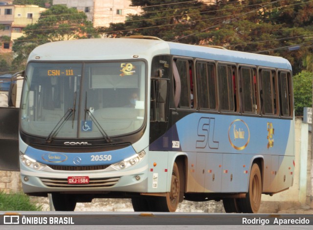 Viação São Luiz 20550 na cidade de Conselheiro Lafaiete, Minas Gerais, Brasil, por Rodrigo  Aparecido. Número da foto: #8251323.