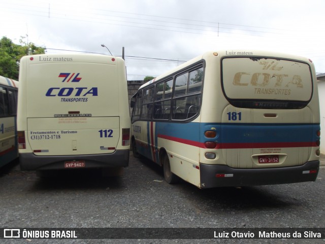 Viação Cota - Cota Transportes 112 na cidade de Matozinhos, Minas Gerais, Brasil, por Luiz Otavio Matheus da Silva. Número da foto: #8250229.