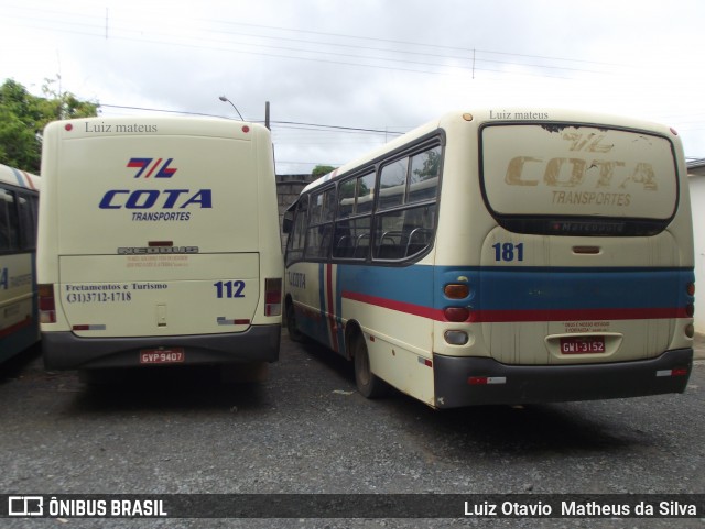 Viação Cota - Cota Transportes 112 na cidade de Matozinhos, Minas Gerais, Brasil, por Luiz Otavio Matheus da Silva. ID da foto: 8250229.