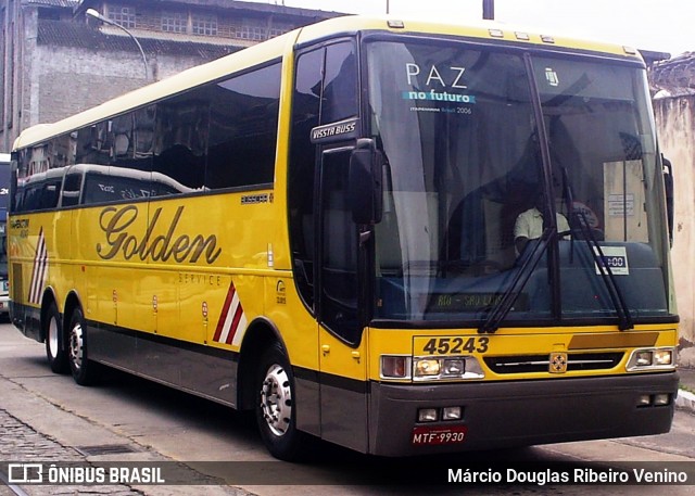 Viação Itapemirim 45243 na cidade de Rio de Janeiro, Rio de Janeiro, Brasil, por Márcio Douglas Ribeiro Venino. ID da foto: 8255348.